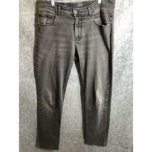 Brax Denim Jeans Mens 34x32 Blac Dark Wash Denim Stretch Straight Cooper